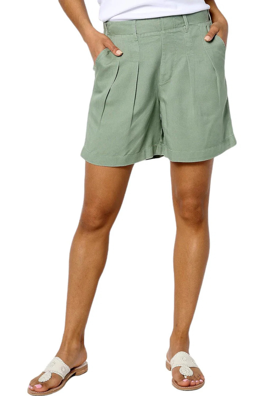 AnyBody Sueded Twill Utility Short Sage - Regular